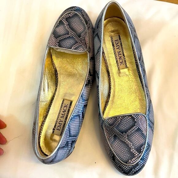 EMY MACK PYTHON MOTIF FLATS.  NEW - Picture 4 of 9